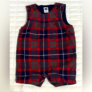 Janie and Jack Baby Plaid Romper Size 3-6 months
